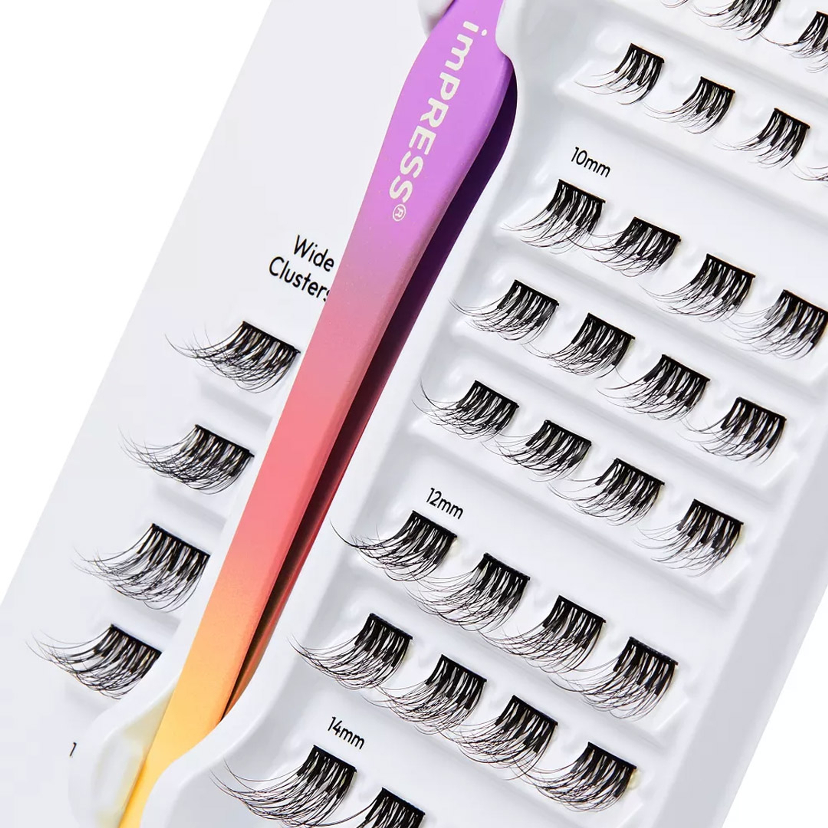 imPRESS Press-On Falsies Eyelashes, Classic Natural, 36 Clusters & 1 Non-Stick Applicator - No Glue Needed 6