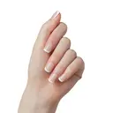imPRESS No Glue Mani Press On Nails, Model, 30 Count - Classic French, Light Neutral & White Tip, Short Squoval 6