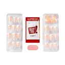 imPRESS No Glue Mani Press On Nails, Model, 30 Count - Classic French, Light Neutral & White Tip, Short Squoval 5