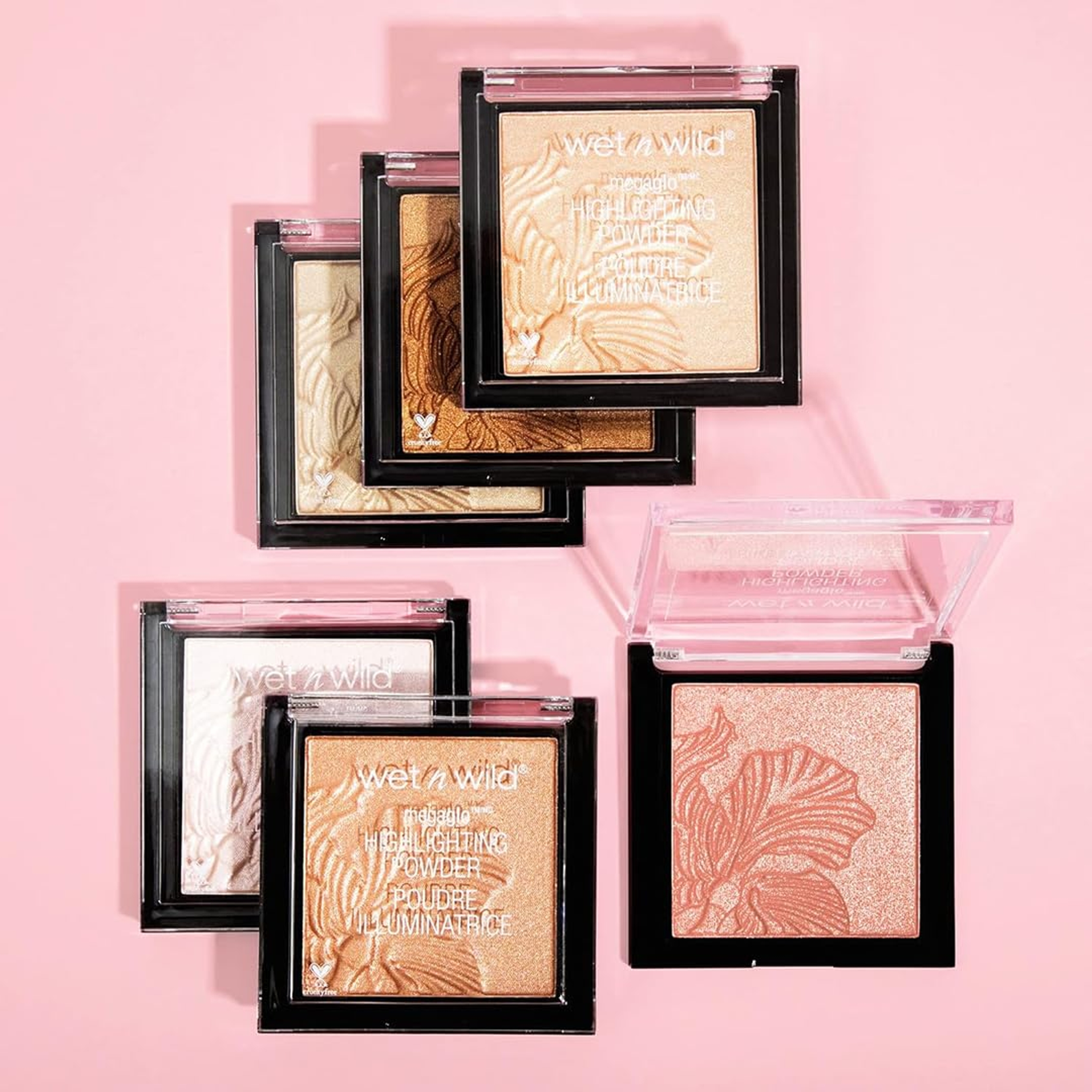 wet n wild MegaGlo Highlighting Powder, Blossom Glow, 1 Count - Shimmer & Shine, Silky Smooth, Highly Pigmented 5