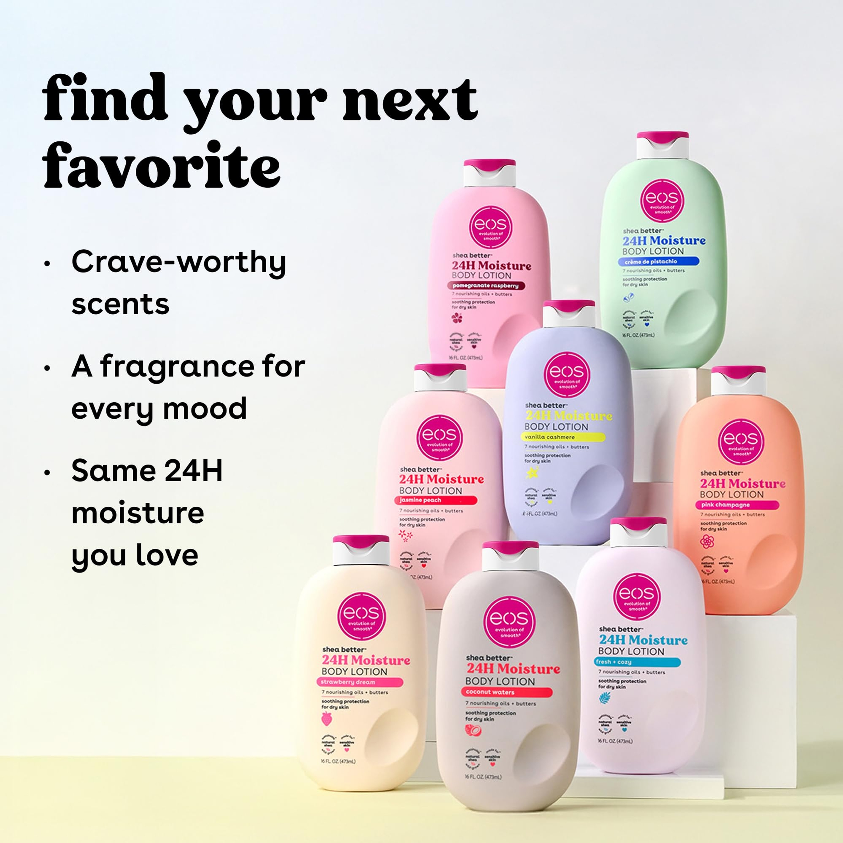 eos 24H Moisture Travel Body Lotion, Vanilla Cashmere, 2.5 fl.oz - Mini Hydration Body Lotion for Dry Skin 9