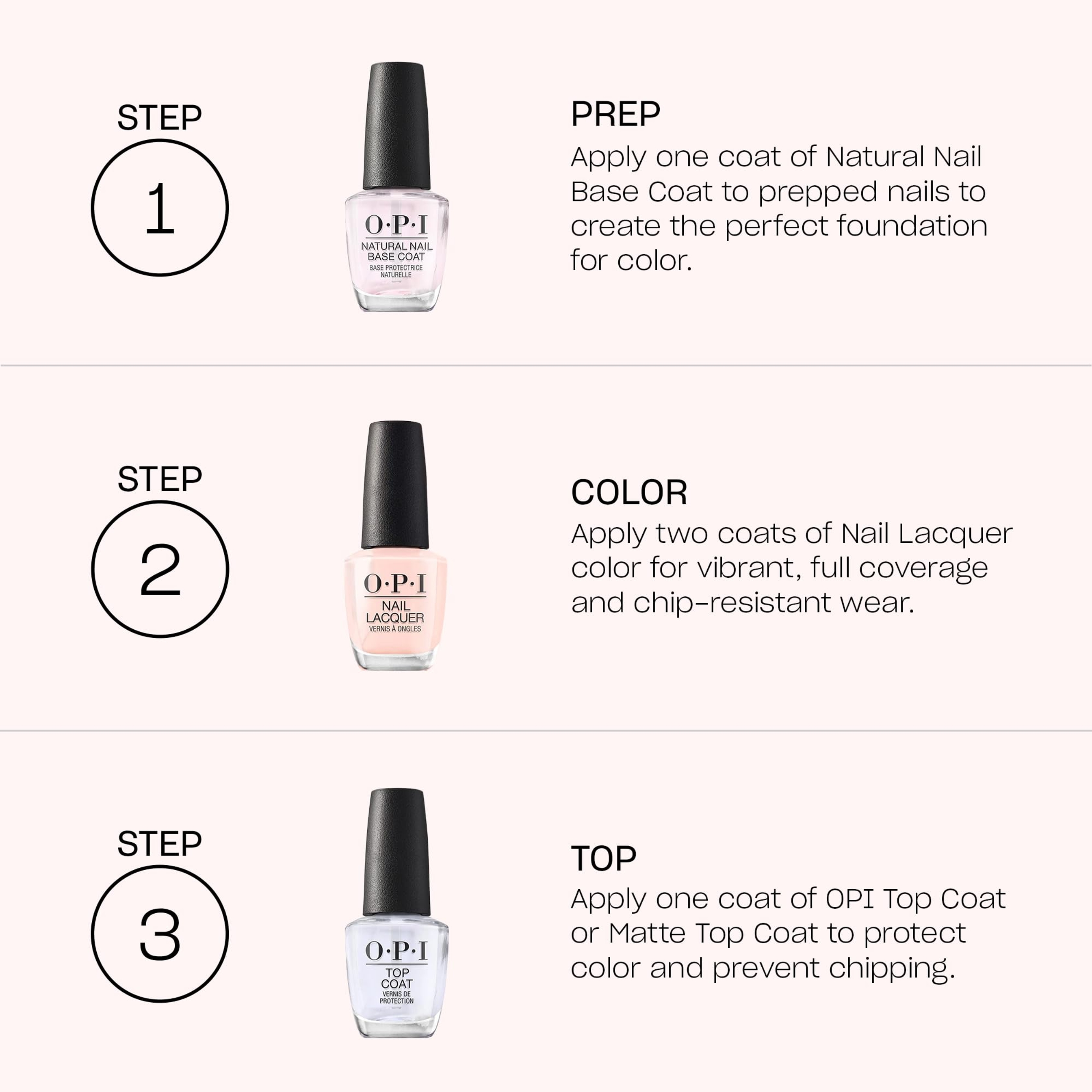 OPI Natural Nail Base Coat 0.5 fl.oz - Nail Prep & Treatment Formula, Helps Protect Nails & Extend Polish Wear 5