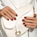 imPRESS colorFX No Glue Mani Press On Nails, Hidden Gem, 30 Count - Red Short Oval Chrome Effect 2