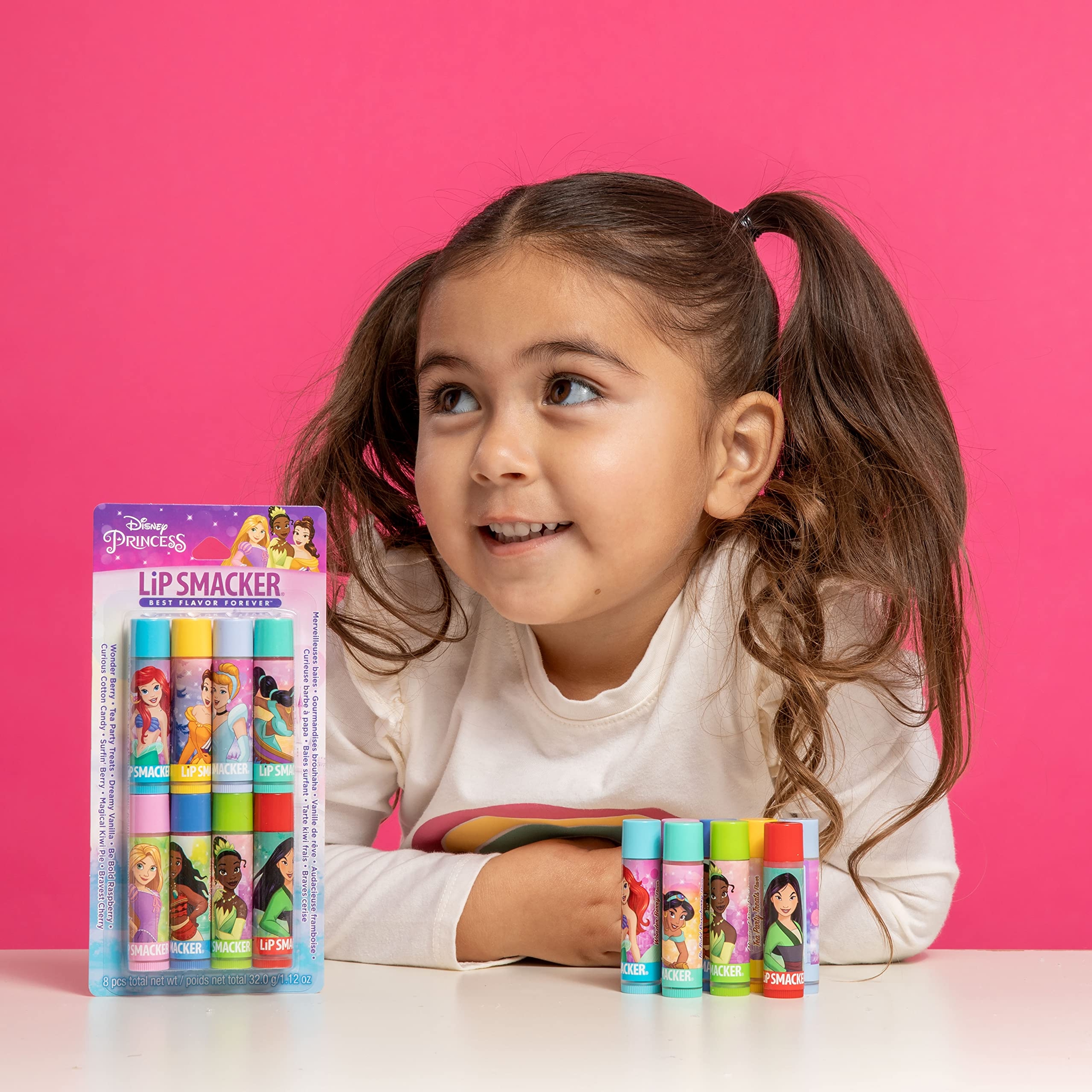 Lip Smacker Disney Princess Party Pack 0.14 oz (Pack of 8) -  Moisturizing & Smoothing Clear Lip Balms for Kids 7