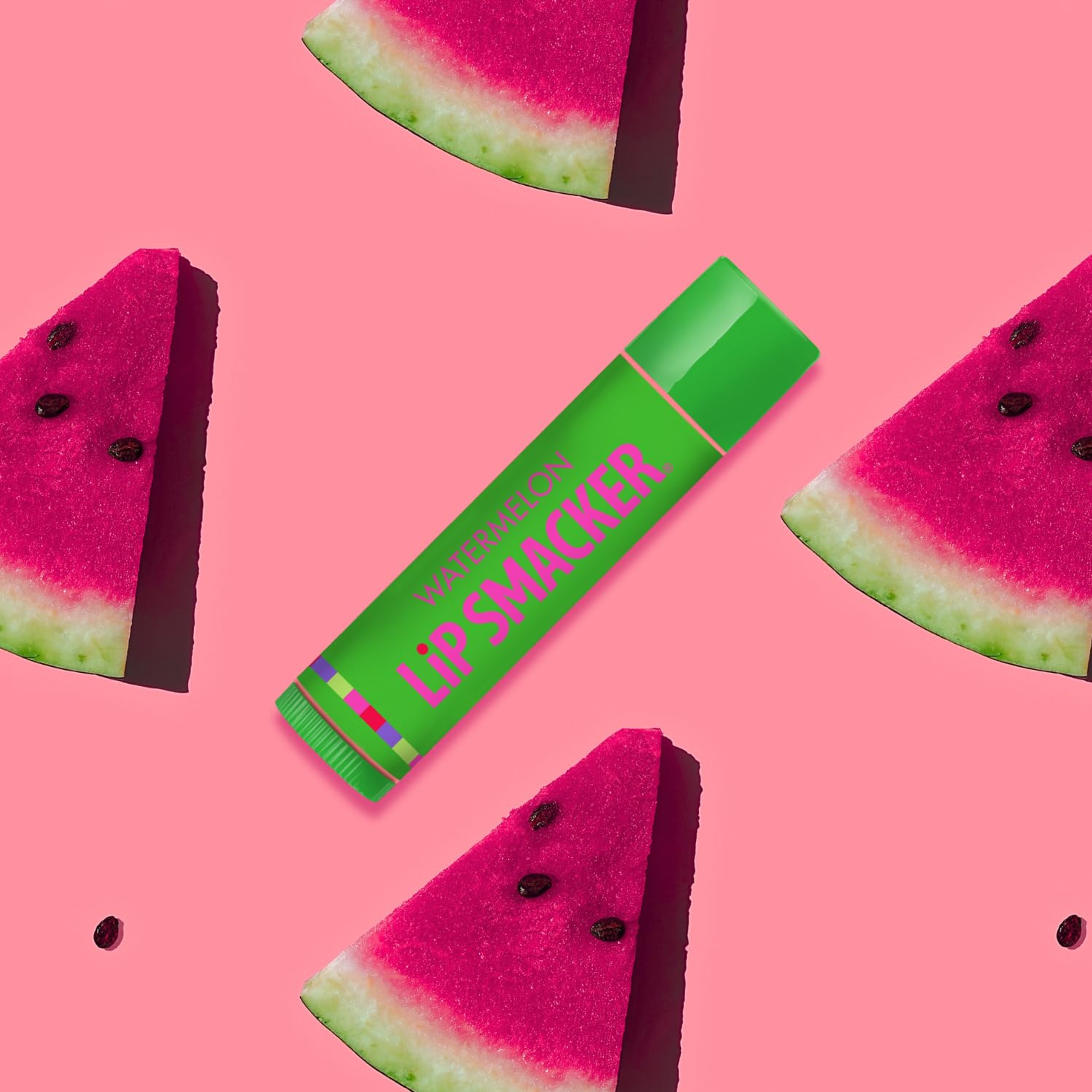 Lip Smacker Original & Best Trio 0.14 oz (Pack of 3) - Moisturizing Strawberry, Watermelon & Cotton Candy Flavors 5