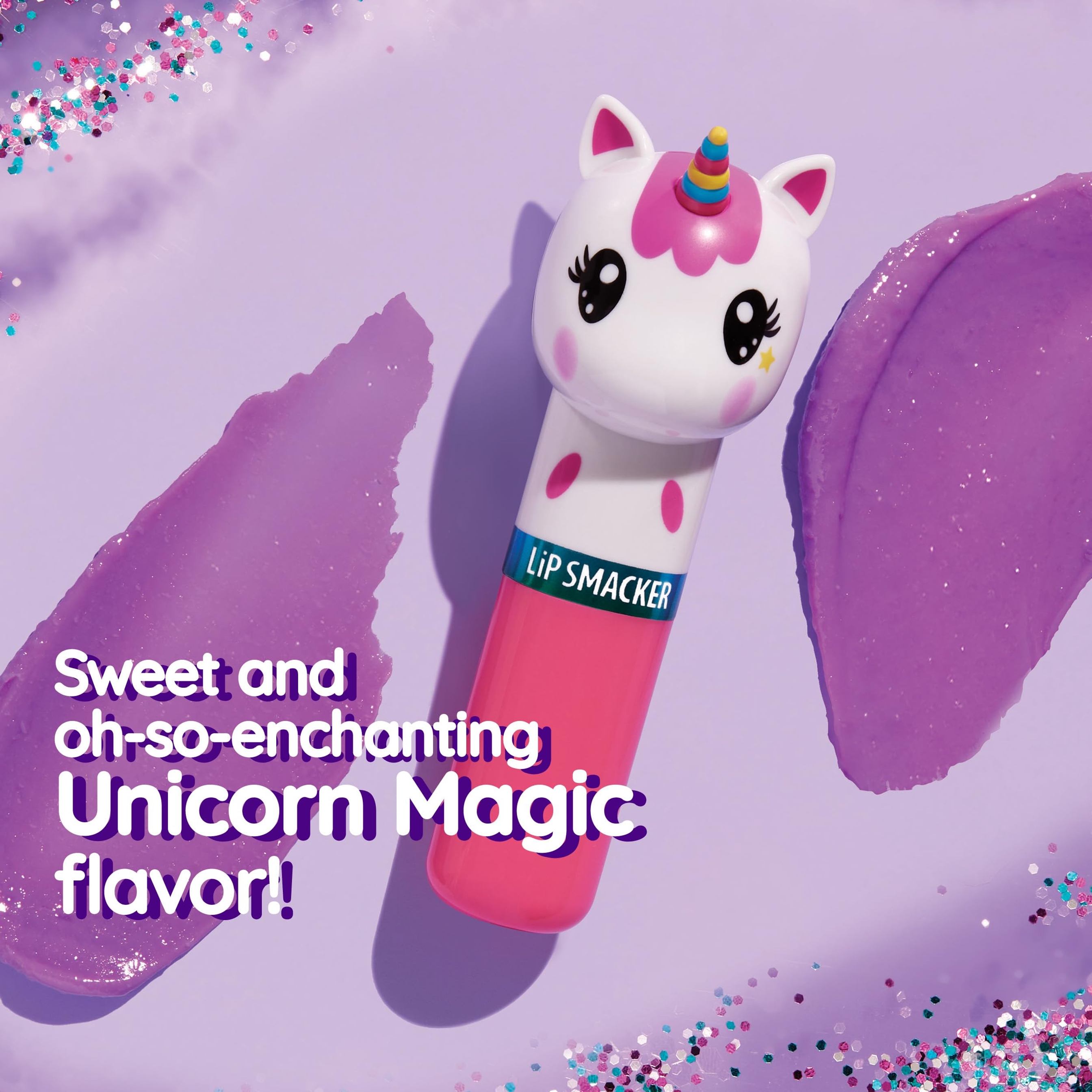 Lip Smacker Lippy Pals Unicorn, Unicorn Magic, 0.14 oz - Flavored Moisturizing & Smoothing Soft Shine Lip Balm 2