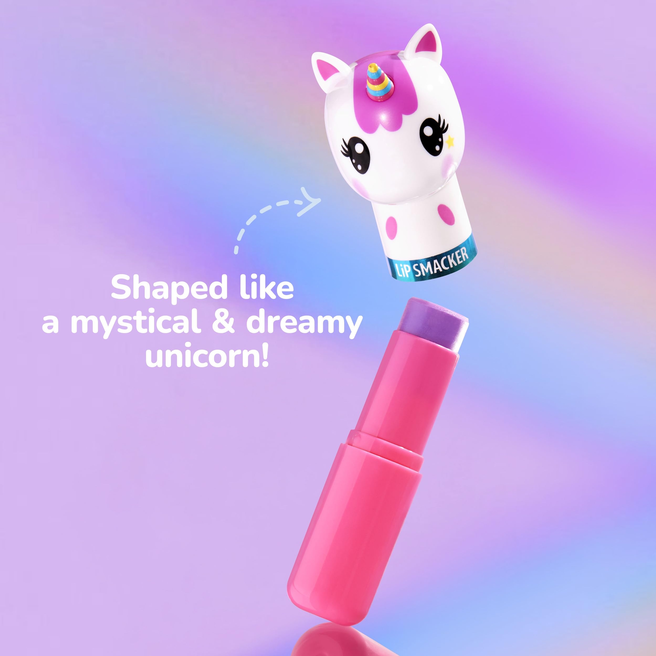 Lip Smacker Lippy Pals Unicorn, Unicorn Magic, 0.14 oz - Flavored Moisturizing & Smoothing Soft Shine Lip Balm 4