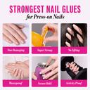 Kiss Powerflex Brush-On Nail Glue 0.17 oz - Ultra Hold, Fast Drying Adhesive, Instantly Repairs Cracks 5