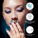 imPRESS colorFX No Glue Mani Press On Nails, Levels, 30 Count - Pink Squoval Chrome Effect 3