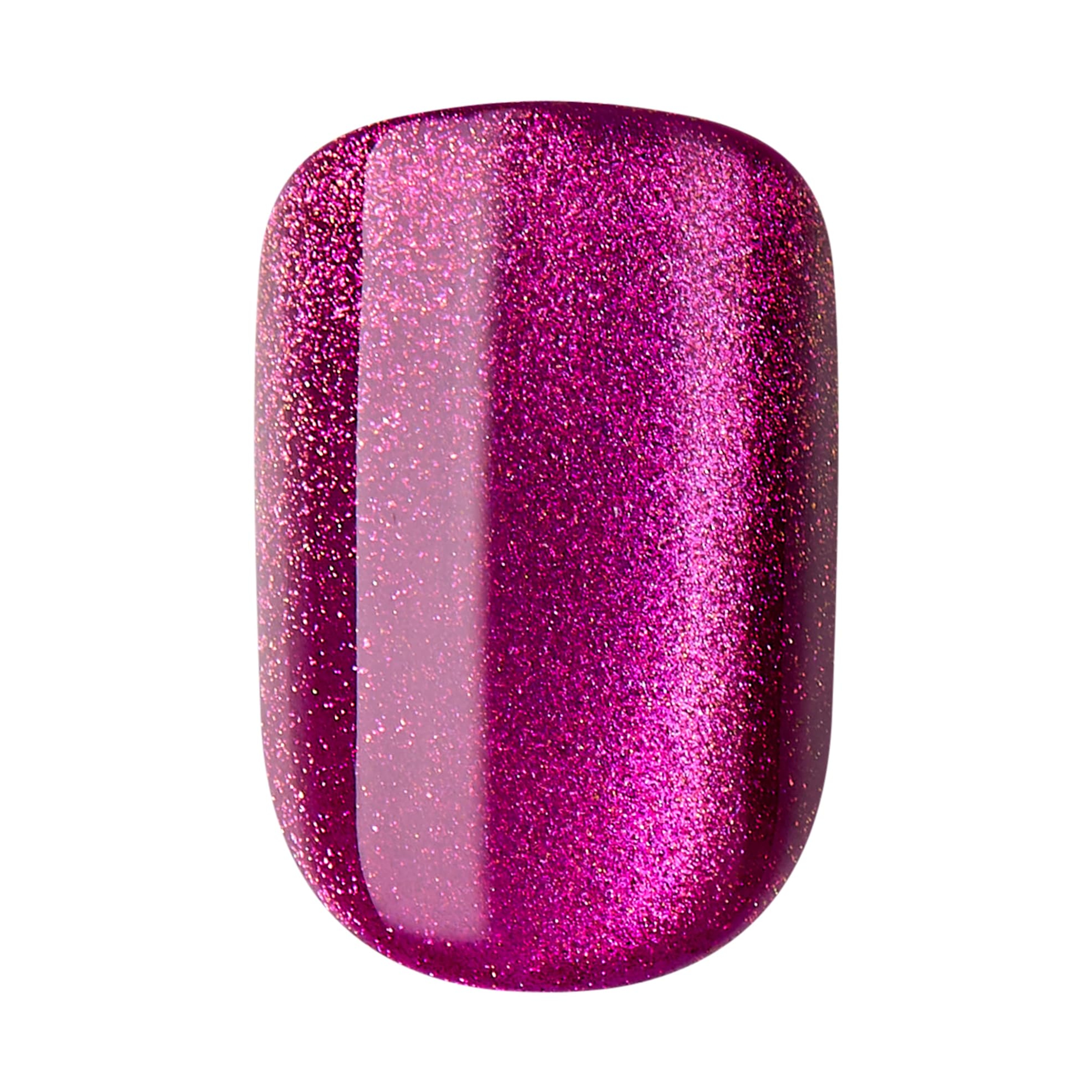 imPRESS colorFX No Glue Mani Press On Nails, Levels, 30 Count - Pink Squoval Chrome Effect 8