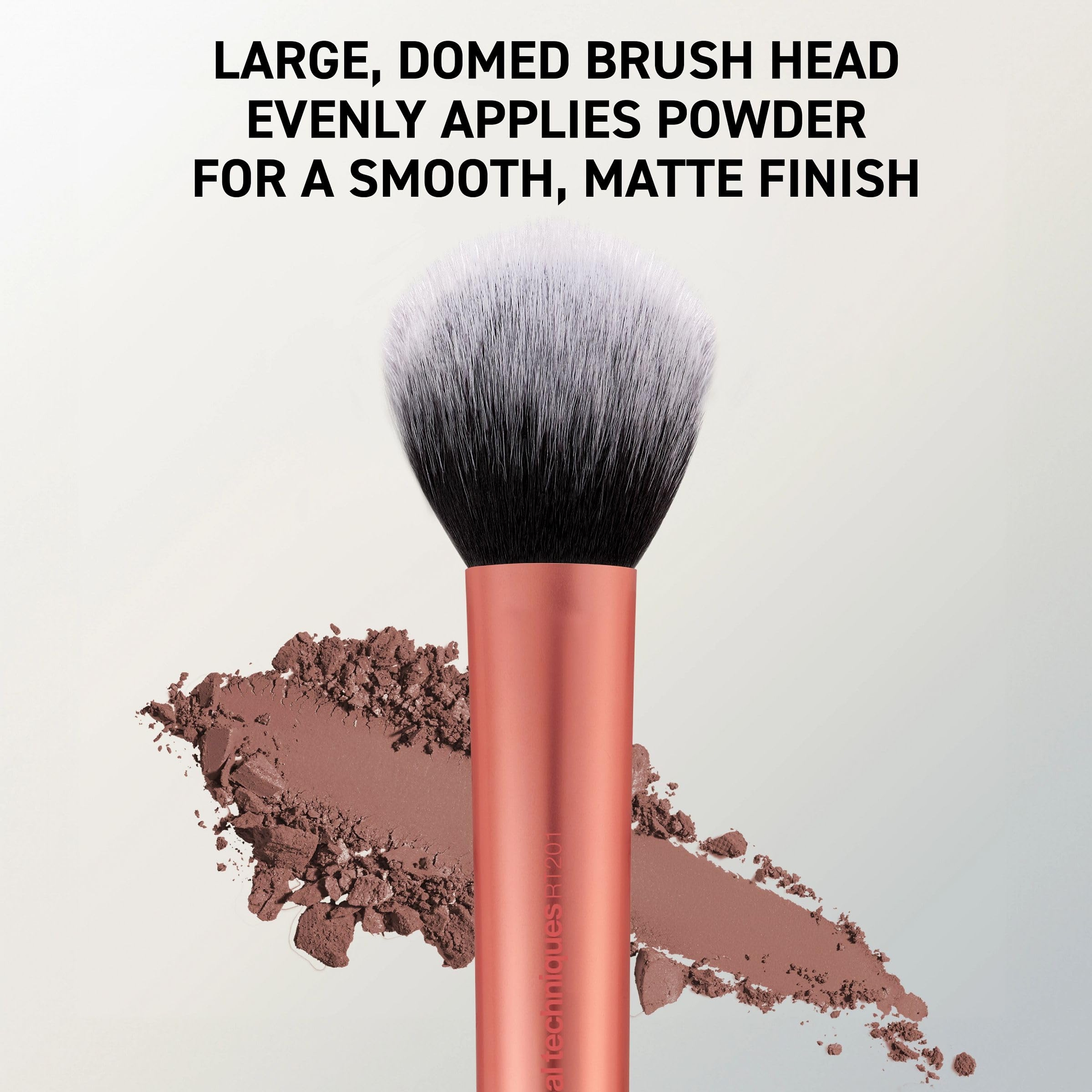 Real Techniques Powder Brush 1 Count - Ultra Plush Large Powder Brush for Smooth & Mattified Finish 4