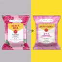 Burt's Bees Micellar Rose Water Facial Towelettes 30 Count - Daily Cleansing Wipes for All Skin Types 2