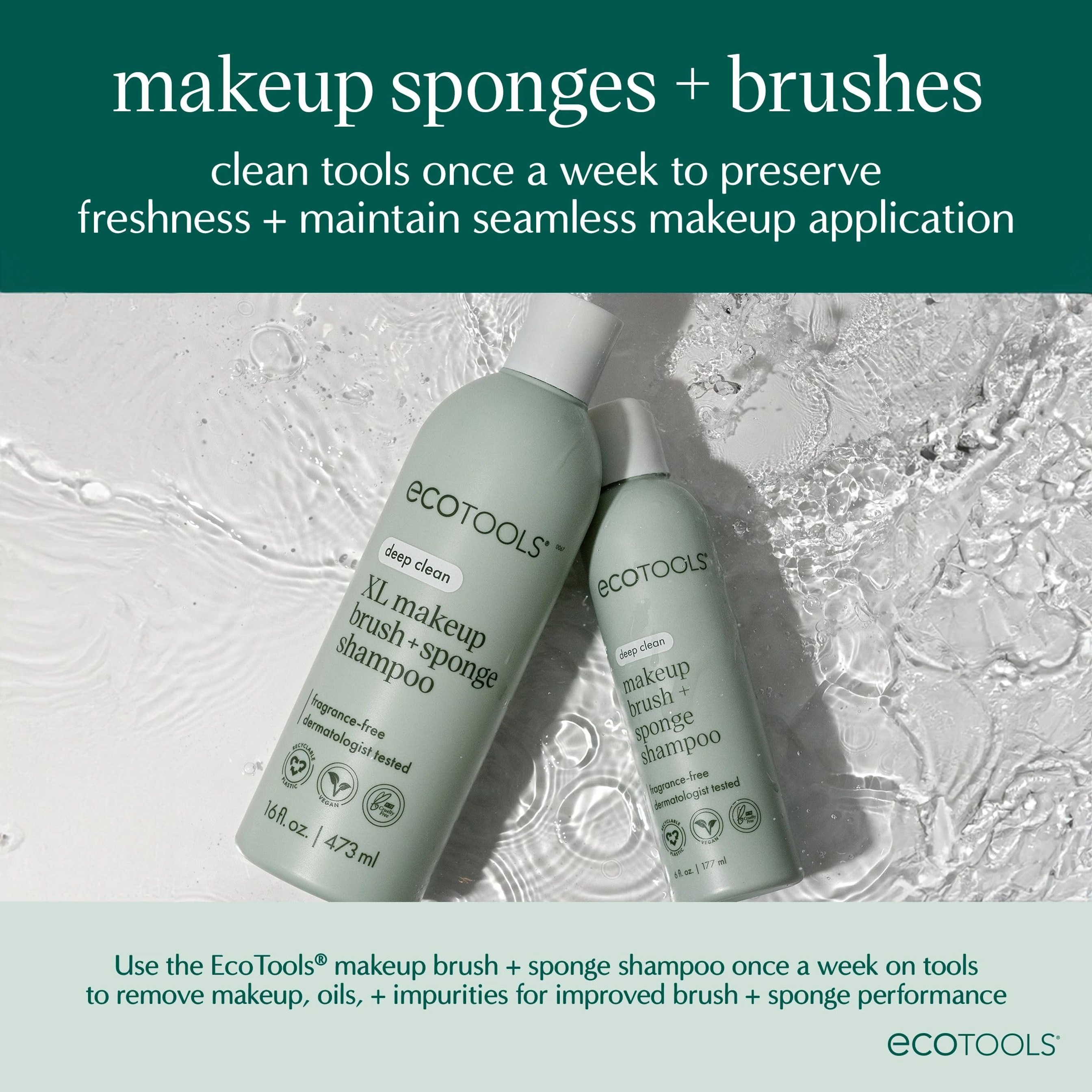 EcoTools Eye Enhancing Duo Makeup Brush Set, 2 Count - with 4 Brush Heads To Shade, Define, Blend & Smudge 6