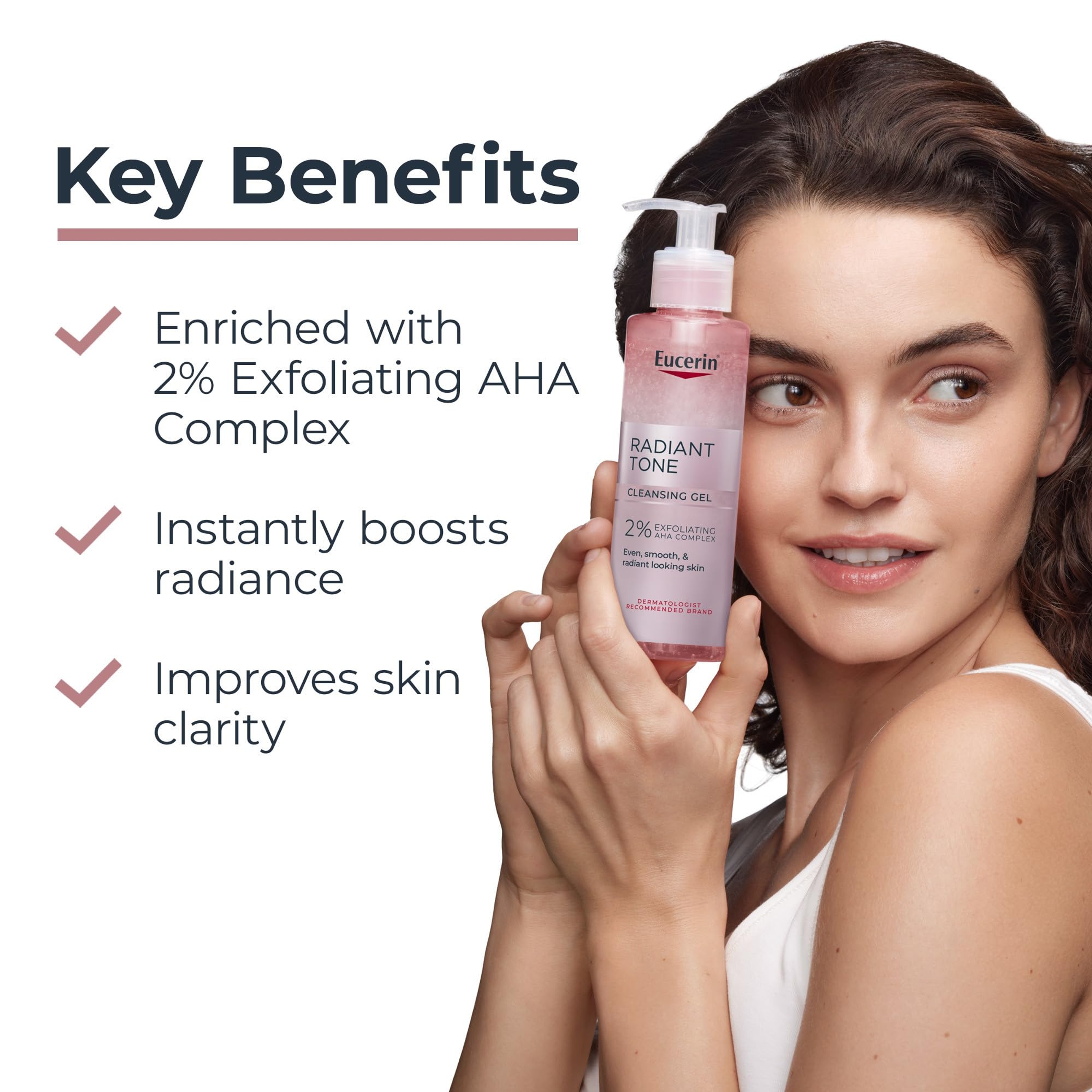 Eucerin Radiant Tone Cleansing Gel 6.8 fl.oz - Gentle Face Wash Improves Skin Clarity & Boosts Radiance 2