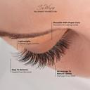 Kiss So Wispy False Eyelashes, Pompadour 16mm, 5 Pairs - Easy to Apply, Reusable Lash Clusters 4