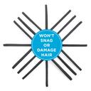 Goody Ouchless Thin Hair Flat Narrow Headwrap, Black, 6 Count - Gentle & Comfortable Hold 2