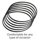 Goody Ouchless Thin Hair Flat Narrow Headwrap, Black, 6 Count - Gentle & Comfortable Hold 3