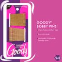 Goody SlideProof Bobby Pins, Metallic Blonde, 50 Count - High Gloss Bobby Hair Pins for Styling, Locks in Style 2