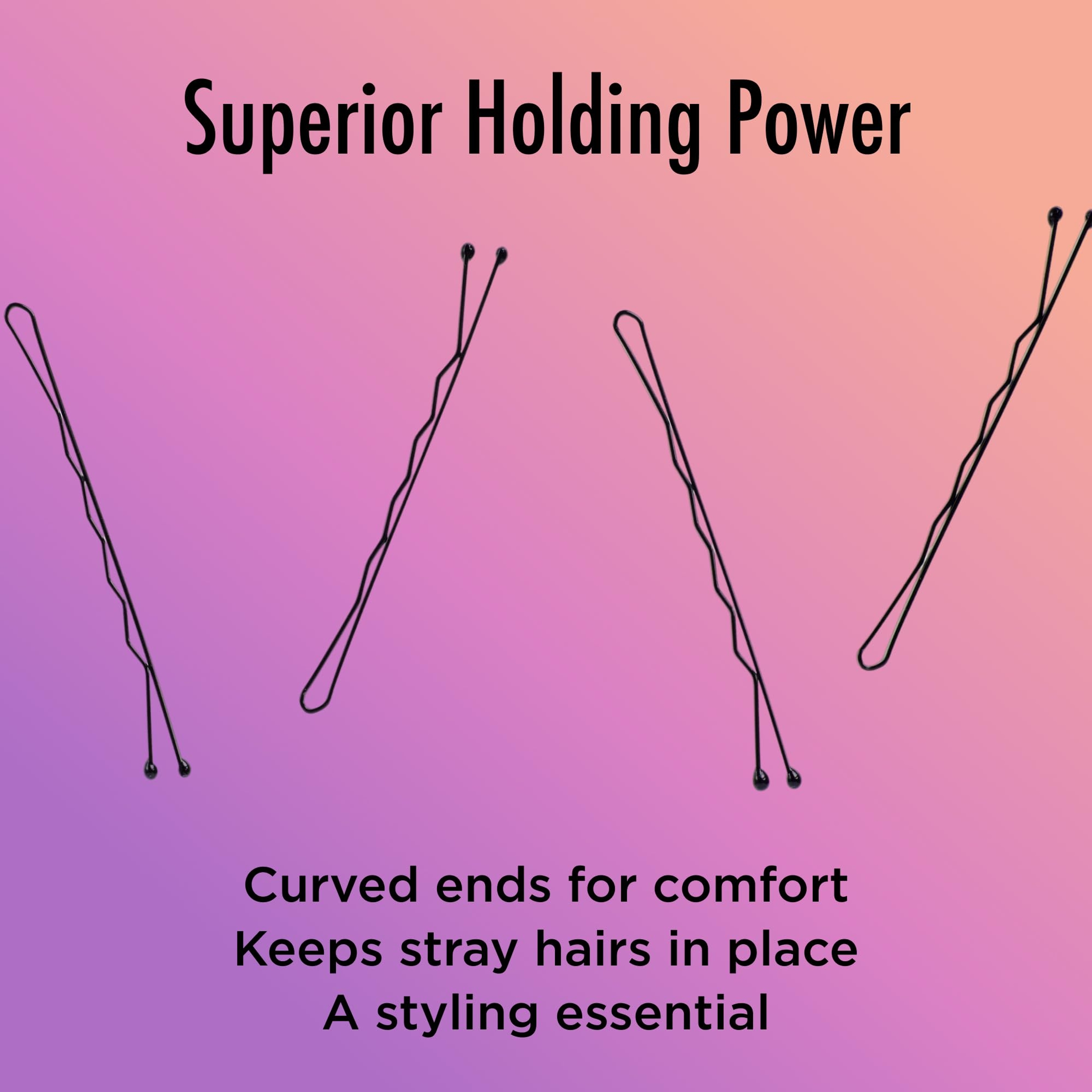 Goody SlideProof Bobby Pins, Metallic Blonde, 50 Count - High Gloss Bobby Hair Pins for Styling, Locks in Style 5
