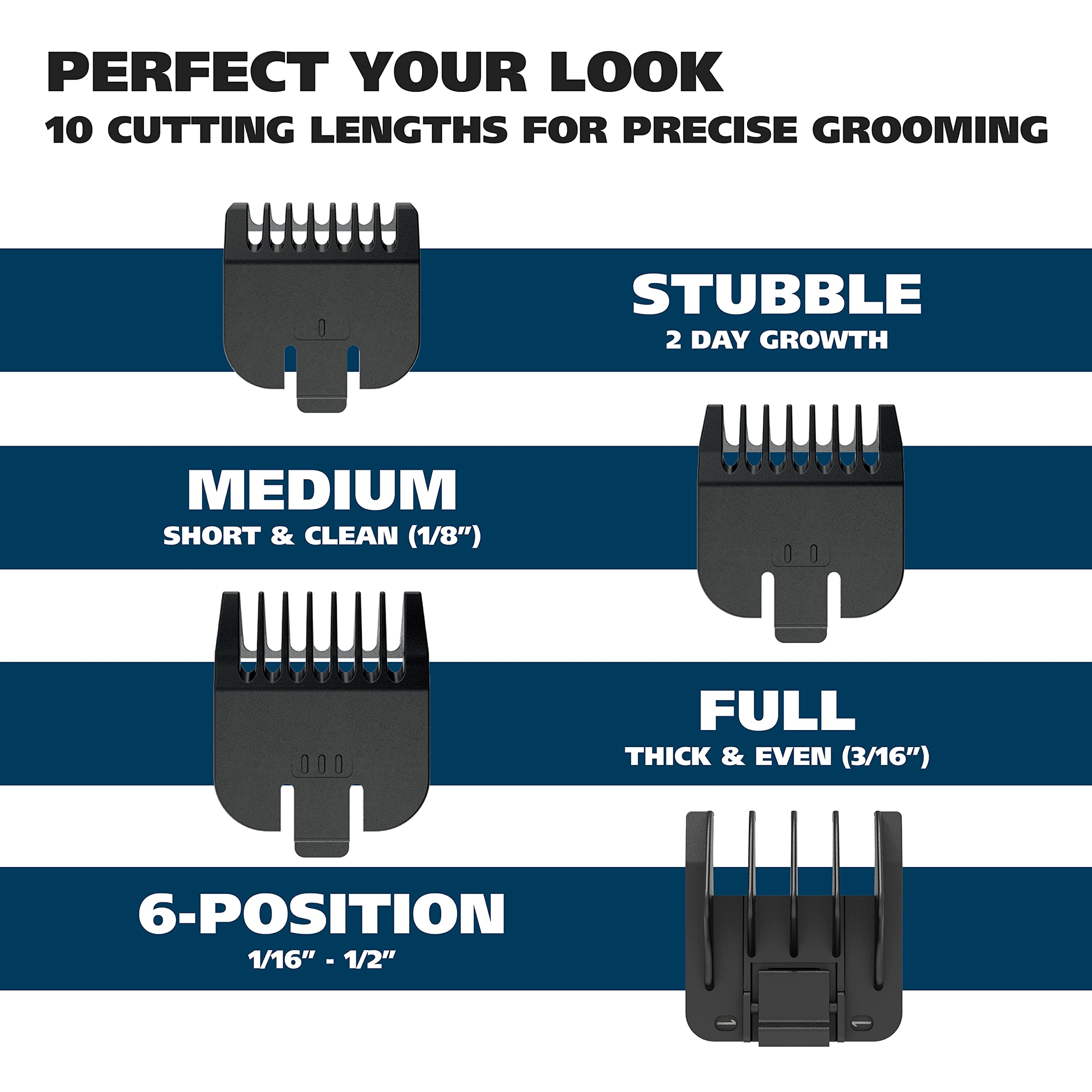 Wahl Beard Cordless Battery Trimmer 1 Count - for Daily Beard & Mustache Trimming, Light Detailing & Body Grooming 4