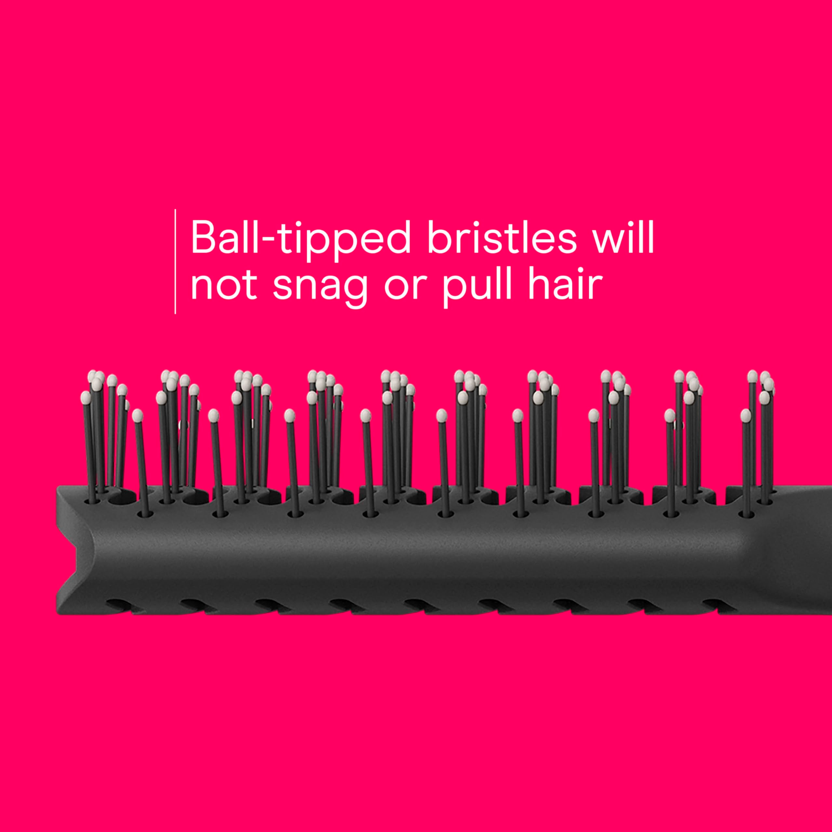 Conair Grip & Lift Vented Hairbrush, 2 Count - Full-Size & Mid-Size Nylon Bristle Brushes for Blowout Styling, Colors May Vary 5