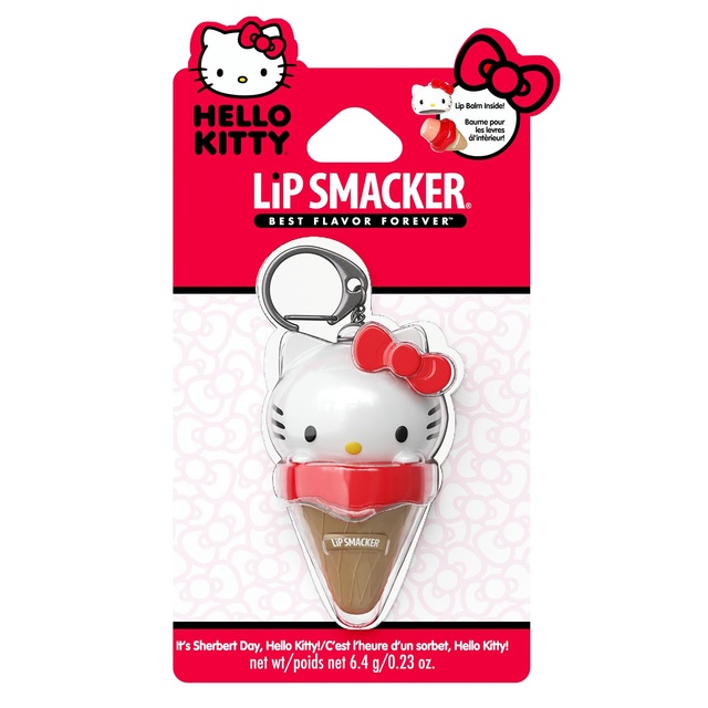 Lip Smacker Hello Kitty Lip Balm, Ice Cream Flavored Moisturizing, Smoothing Soft Shine, Hydrating & Protecting Fun Tasty Flavors, Cruelty-Free - Ice Cream(Packaging may vary) — Out of stock