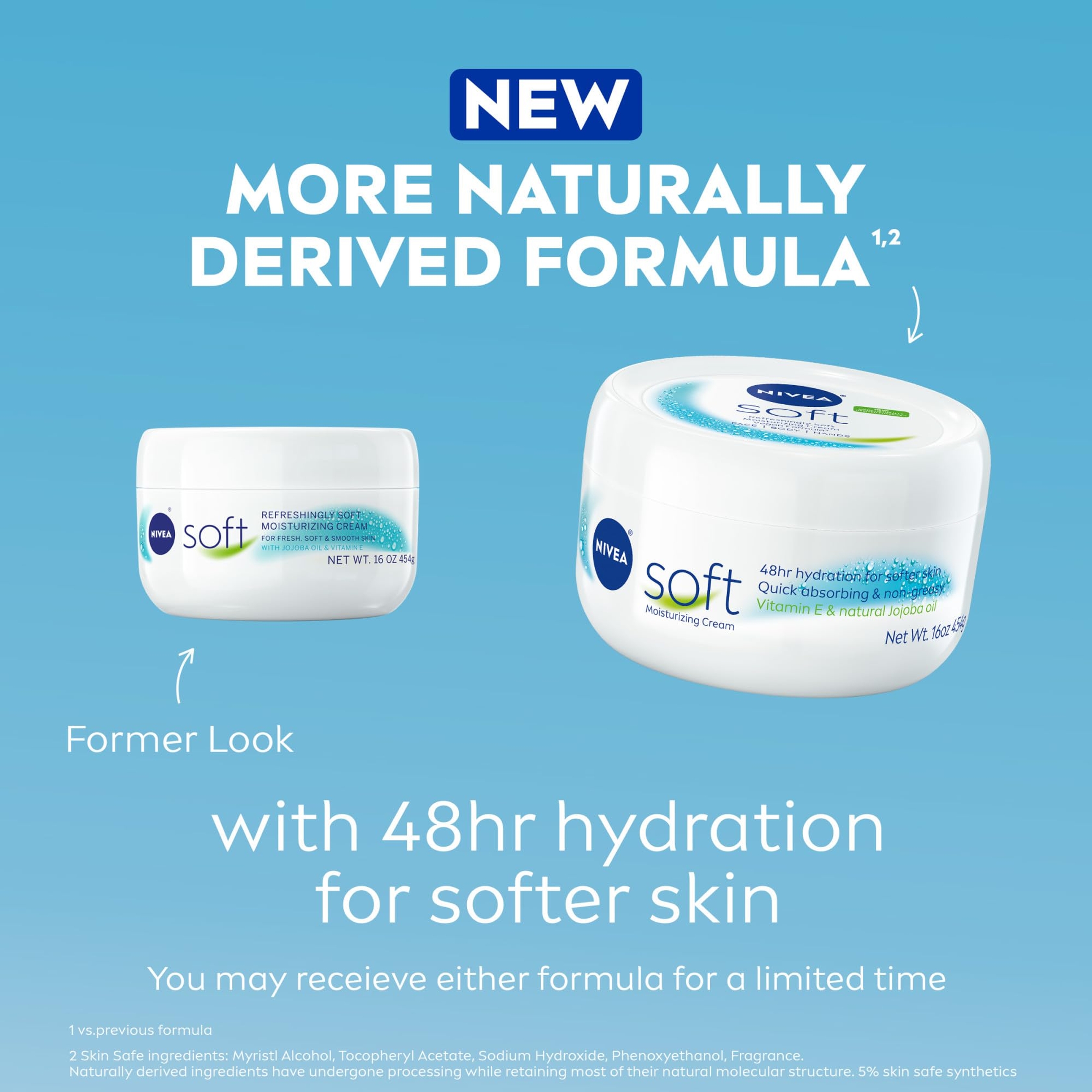 Nivea Soft Moisturizing Cream 16 oz - Refreshingly Soft Moisturizer for Face, Hands & Body 2