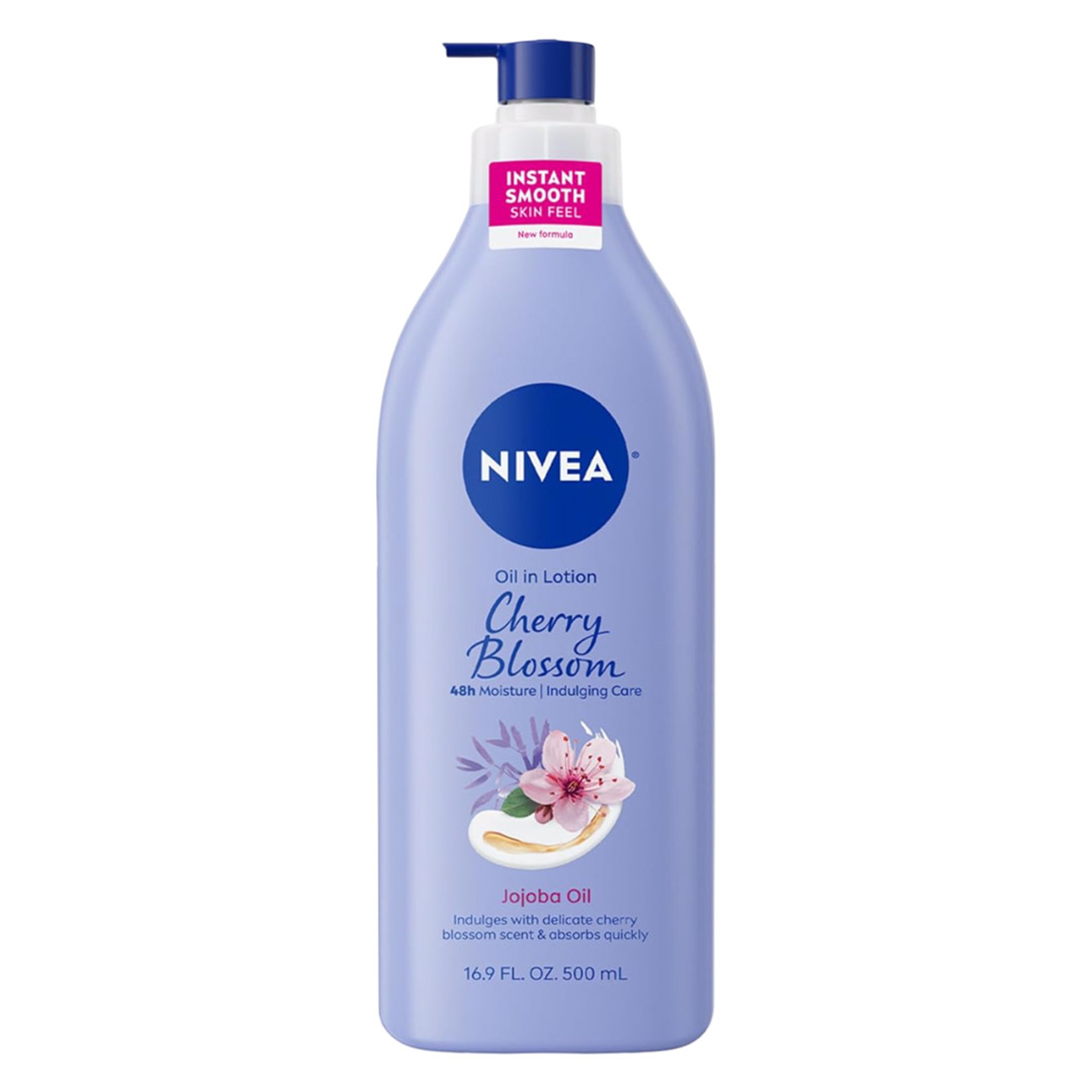 Nivea Cherry Blossom & Jojoba Oil Infused Body Lotion 16.9 fl.oz - Moisturizes for 48H, Fast-Absorbing & Non-Greasy 1