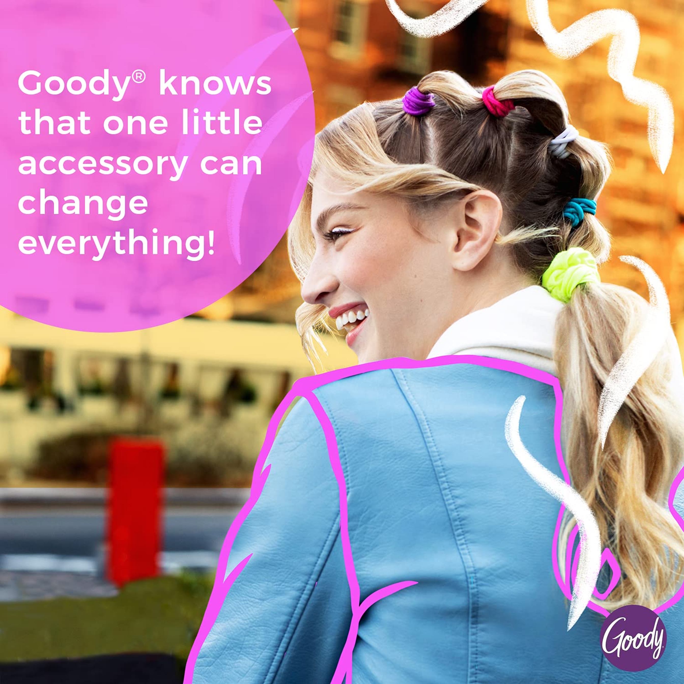 Goody Ouchless Hair Elastics, Black, 15 Count - No Pull, No Breakage, Tangle-Free Hold for Thick, Curly, Coily & Textured Hair 4