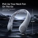 Jisulife Portable Neck Fan Life4, Grey, 1 Count - Hands-Free Bladeless Fan, Twistable, Rechargeable 2