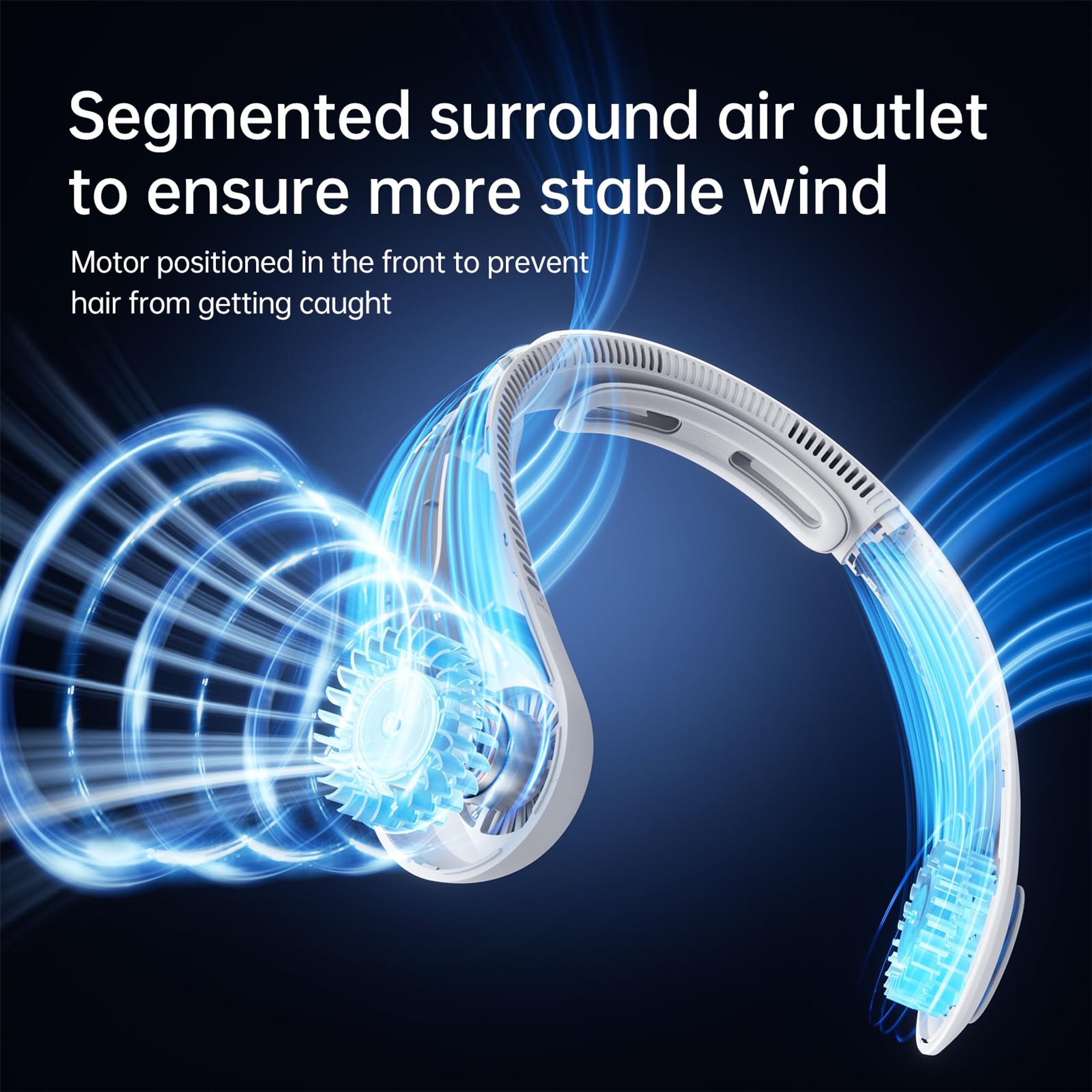 Jisulife Portable Neck Fan Life4, Grey, 1 Count - Hands-Free Bladeless Fan, Twistable, Rechargeable 4