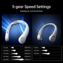 Jisulife Portable Neck Fan Life4, Grey, 1 Count - Hands-Free Bladeless Fan, Twistable, Rechargeable 6