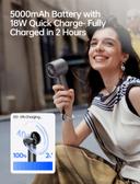 Jisulife Handheld Fan Pro1S, Dark Gray, 1 Count - Up to 40H Runtime, Metal Body-Enduring Quality 4