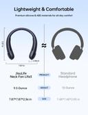 Jisulife Portable Neck Fan Life3, Dark Blue, 1 Count - Hands-Free Bladeless Fan, Twistable, Rechargeable 2