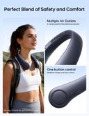 Jisulife Portable Neck Fan Life3, Dark Blue, 1 Count - Hands-Free Bladeless Fan, Twistable, Rechargeable 4