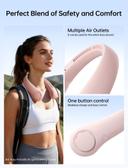 Jisulife Portable Neck Fan Life3, Pink, 1 Count - Hands-Free Bladeless Fan, Twistable, Rechargeable 4