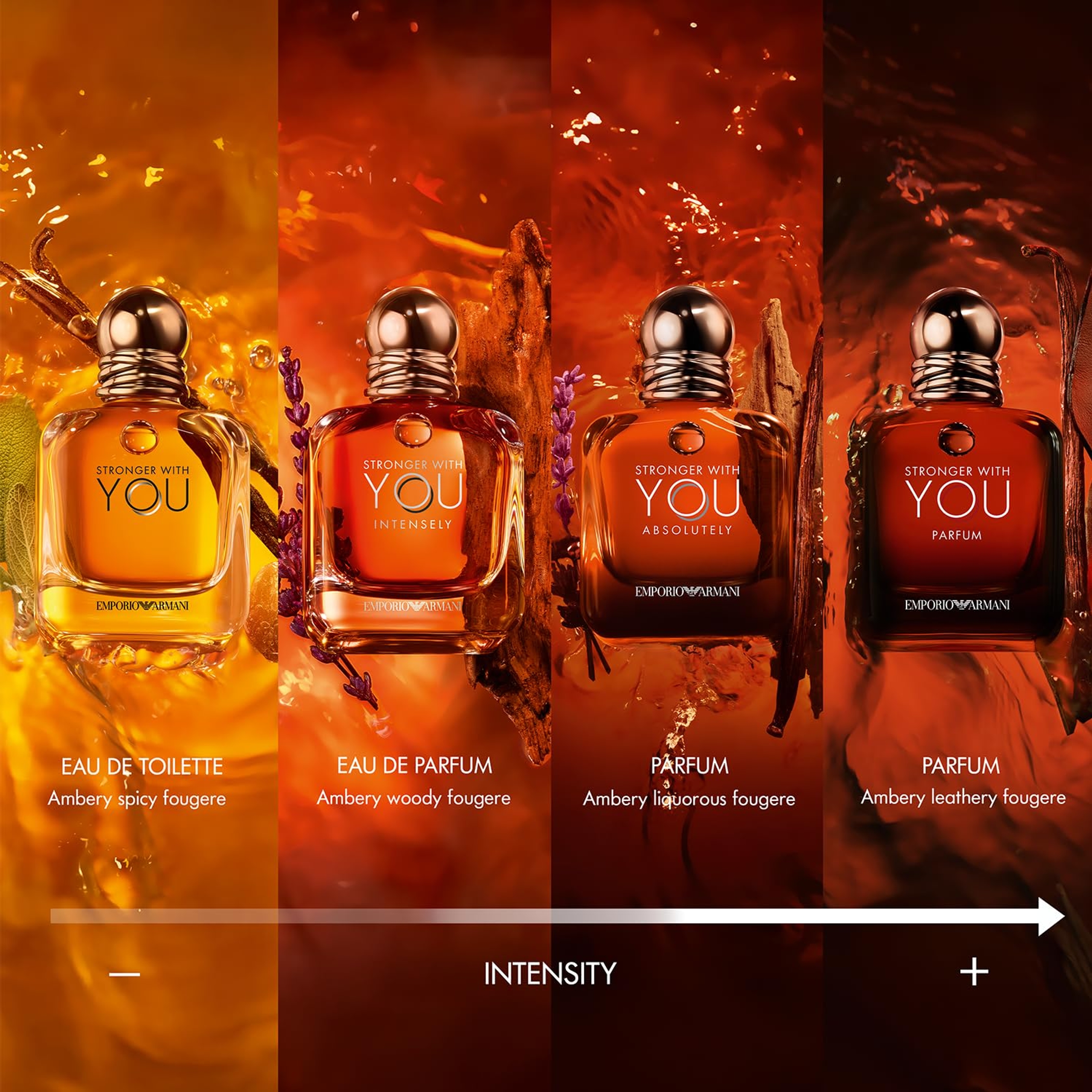 Armani Stronger With You Intensely Eau de Parfum for Men 1.7 fl.oz - Warm Spicy Amber Vanilla Fragrance 5