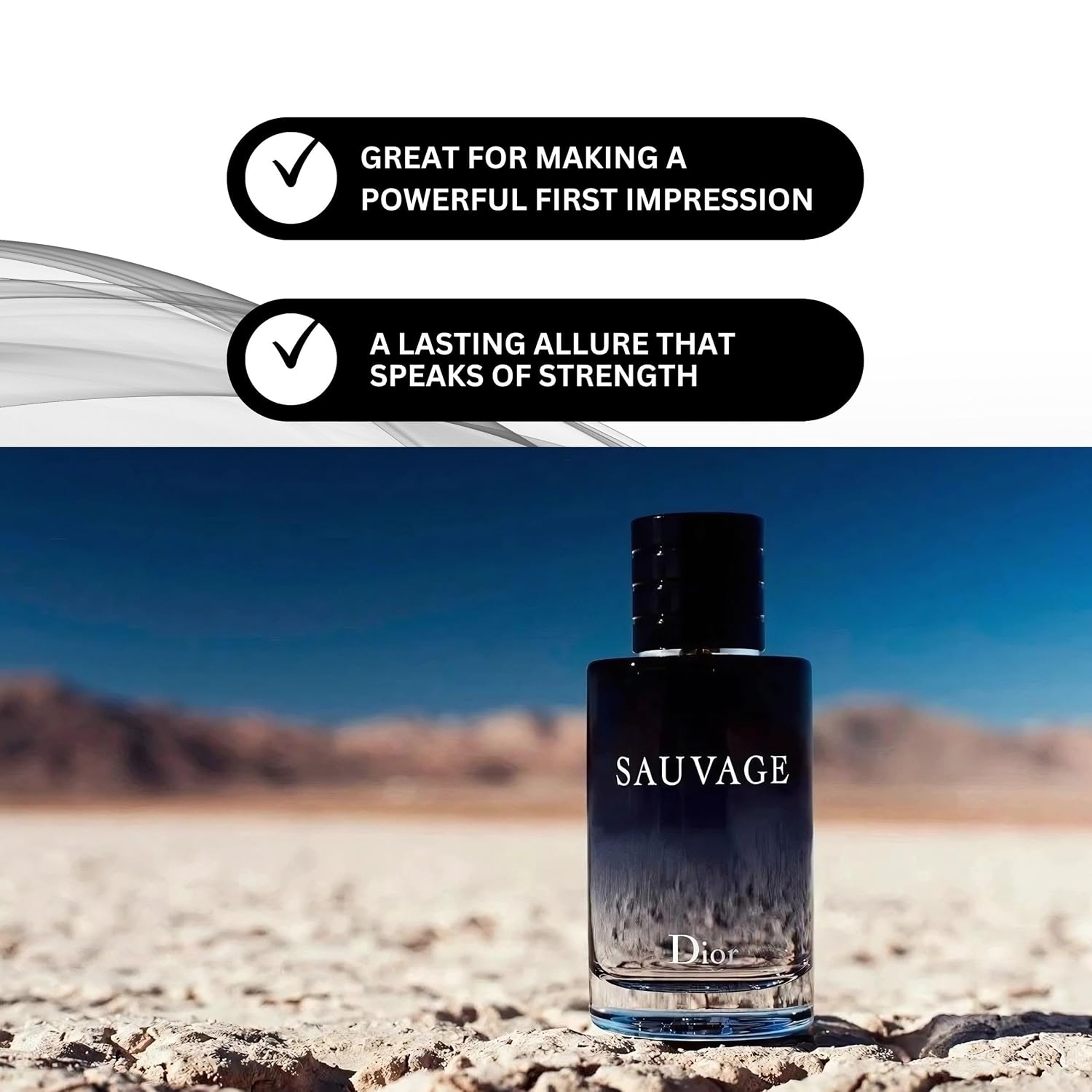 Dior Sauvage Eau de Toilette for Men 0.34 fl.oz - Fresh Citrus Woody Fragrance 2