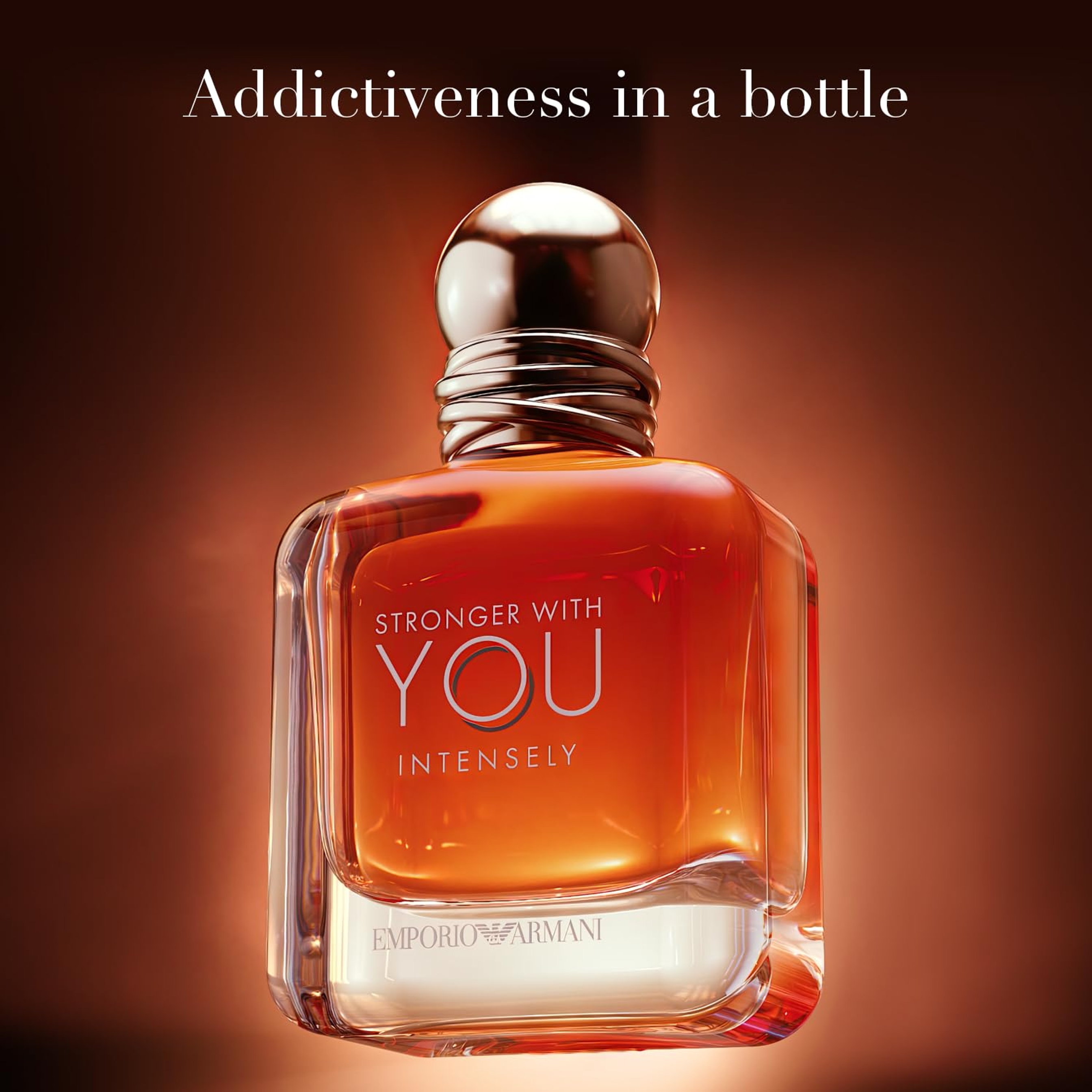 Armani Stronger With You Intensely Eau de Parfum for Men 3.4 fl.oz - Warm Spicy Amber Vanilla Fragrance 3