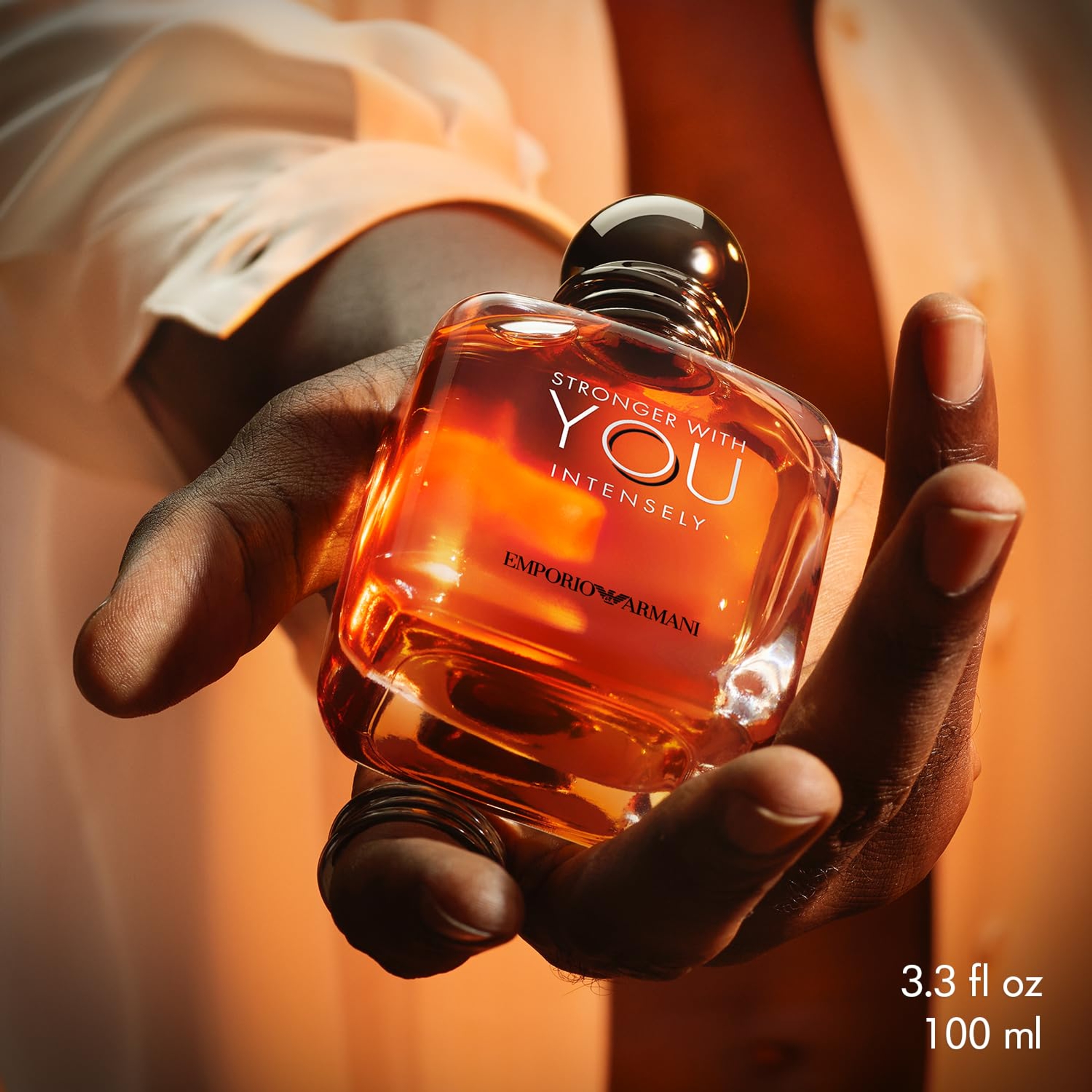Armani Stronger With You Intensely Eau de Parfum for Men 3.4 fl.oz - Warm Spicy Amber Vanilla Fragrance 4