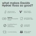 Davids Expanding Dental Floss 30m with Refillable Dispenser - Mint, Woven Strands with Hydroxyapatite 7