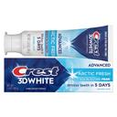 Crest 3D White Advanced Whitening Toothpaste, Arctic Fresh, 2.4 oz - with Stain-Blasting Foam, Whiter teeth in 5 Days 1
