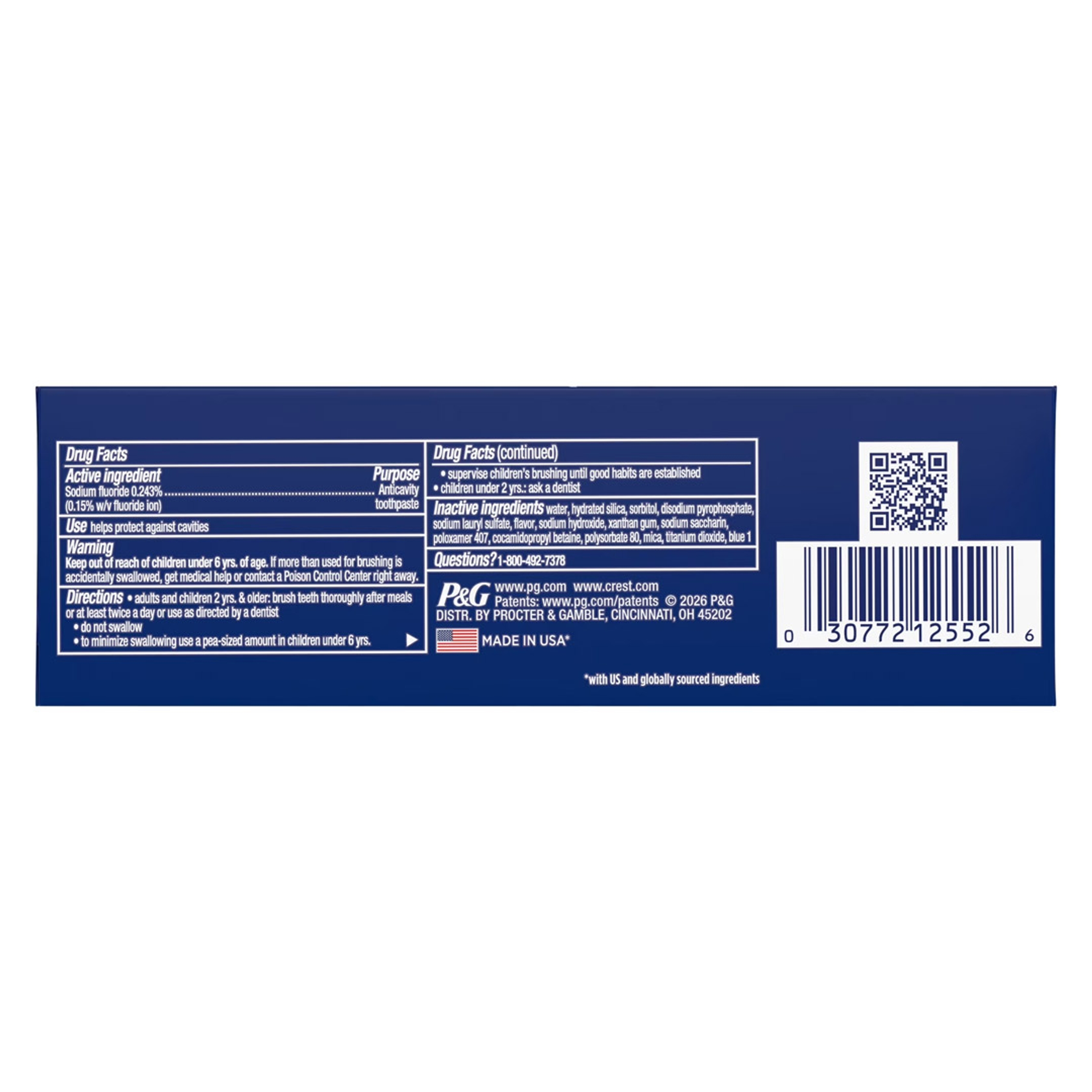 Crest 3D White Advanced Whitening Toothpaste, Arctic Fresh, 2.4 oz - with Stain-Blasting Foam, Whiter teeth in 5 Days 11