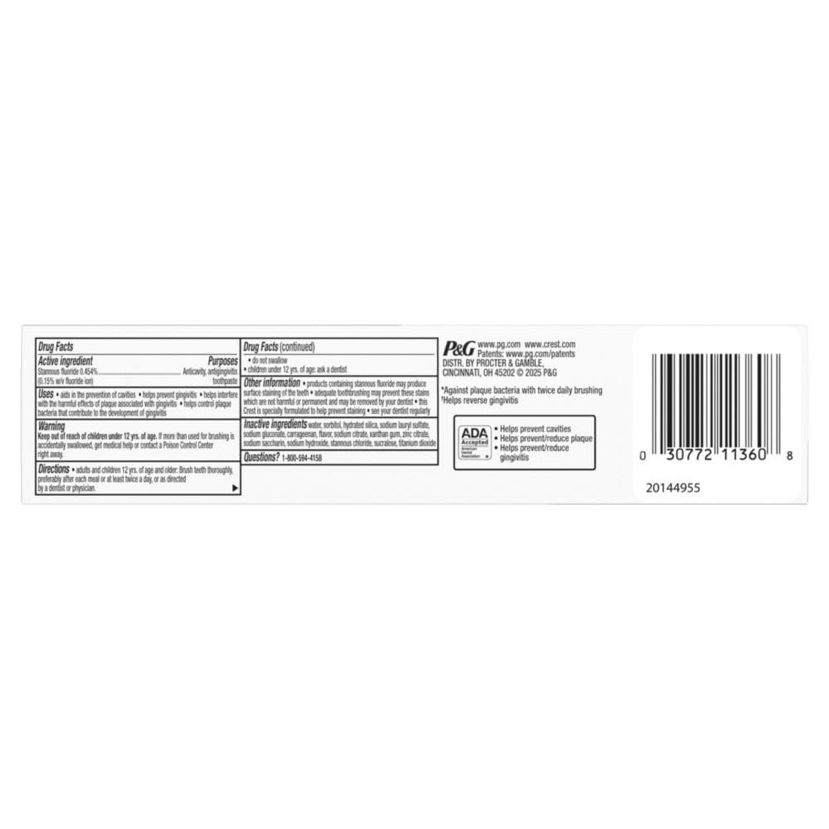 Crest Pro-Health Gum Detoxify Toothpaste 4.8 oz (Pack of 3) - Enamel & Gum Repair, Cavity Protection 7