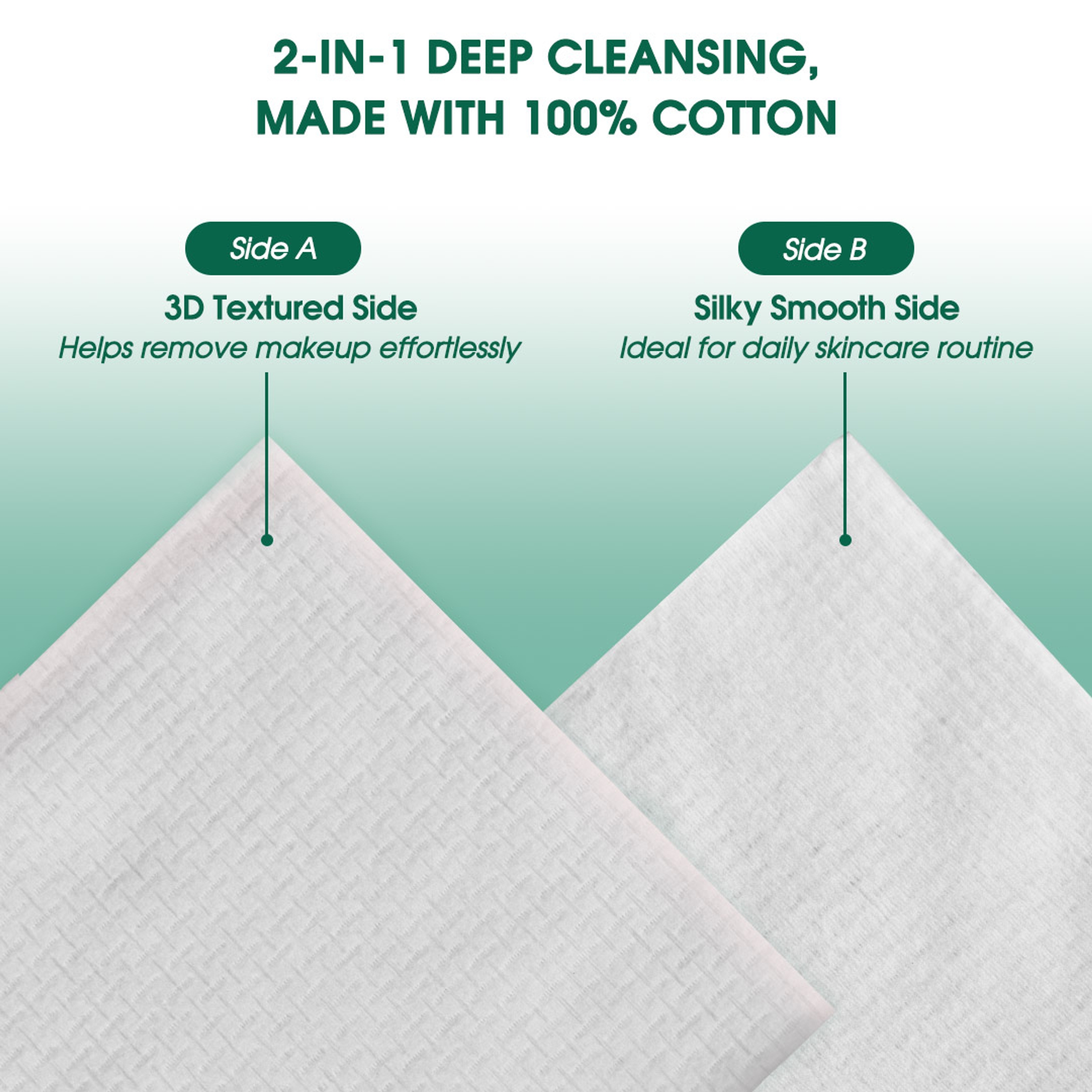 Cleansing Essentials Bundle (Bioderma Sensibio H2O Micellar Water 16.9 fl.oz + Hotosu Premium Cotton Rounds 150 Count + Hotosu Disposable Face Towels 50 Count) 12