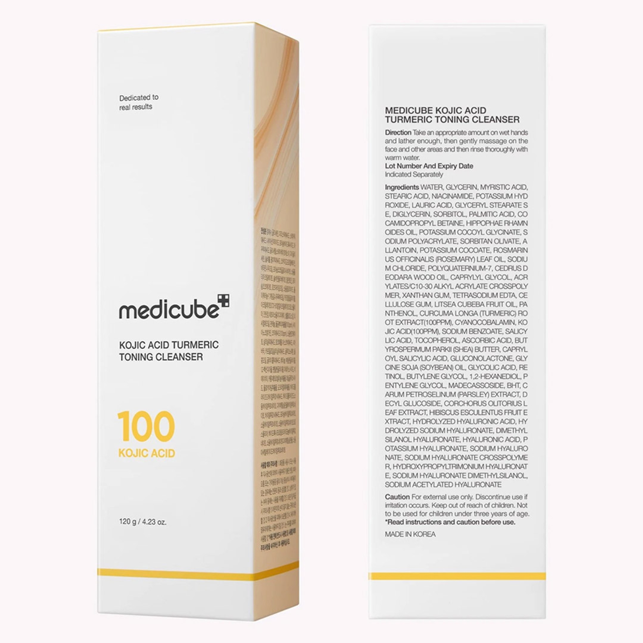 Medicube Kojic Acid Turmeric Toning Cleanser 4.23 oz - Daily Brightening & Balancing Cleanser for Radiant Glass Skin 7