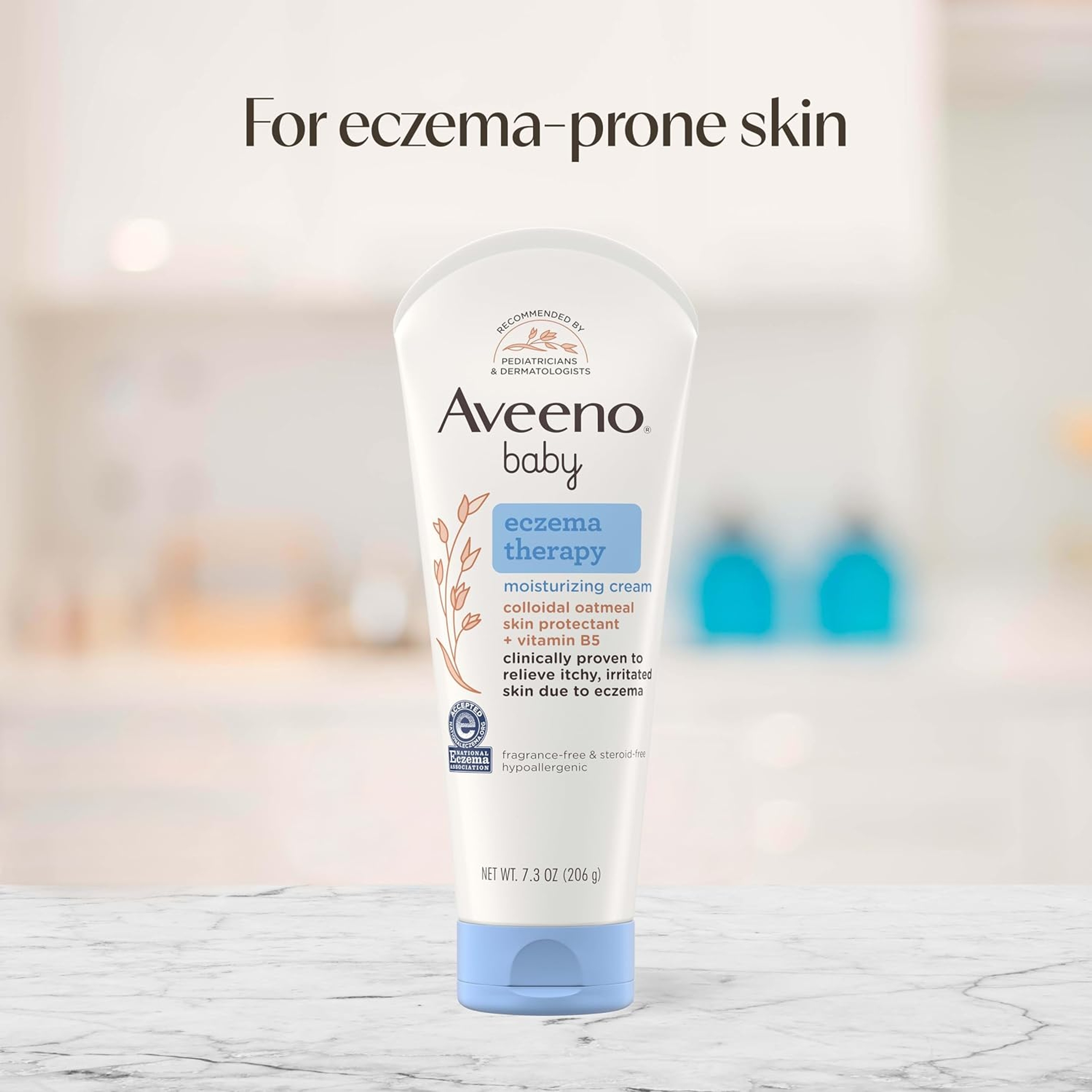 Aveeno Baby Eczema Therapy Moisturizing Cream 7.3 oz - with Natural Colloidal Oat & Vitamin B5 for Itchy, Dry Skin 5