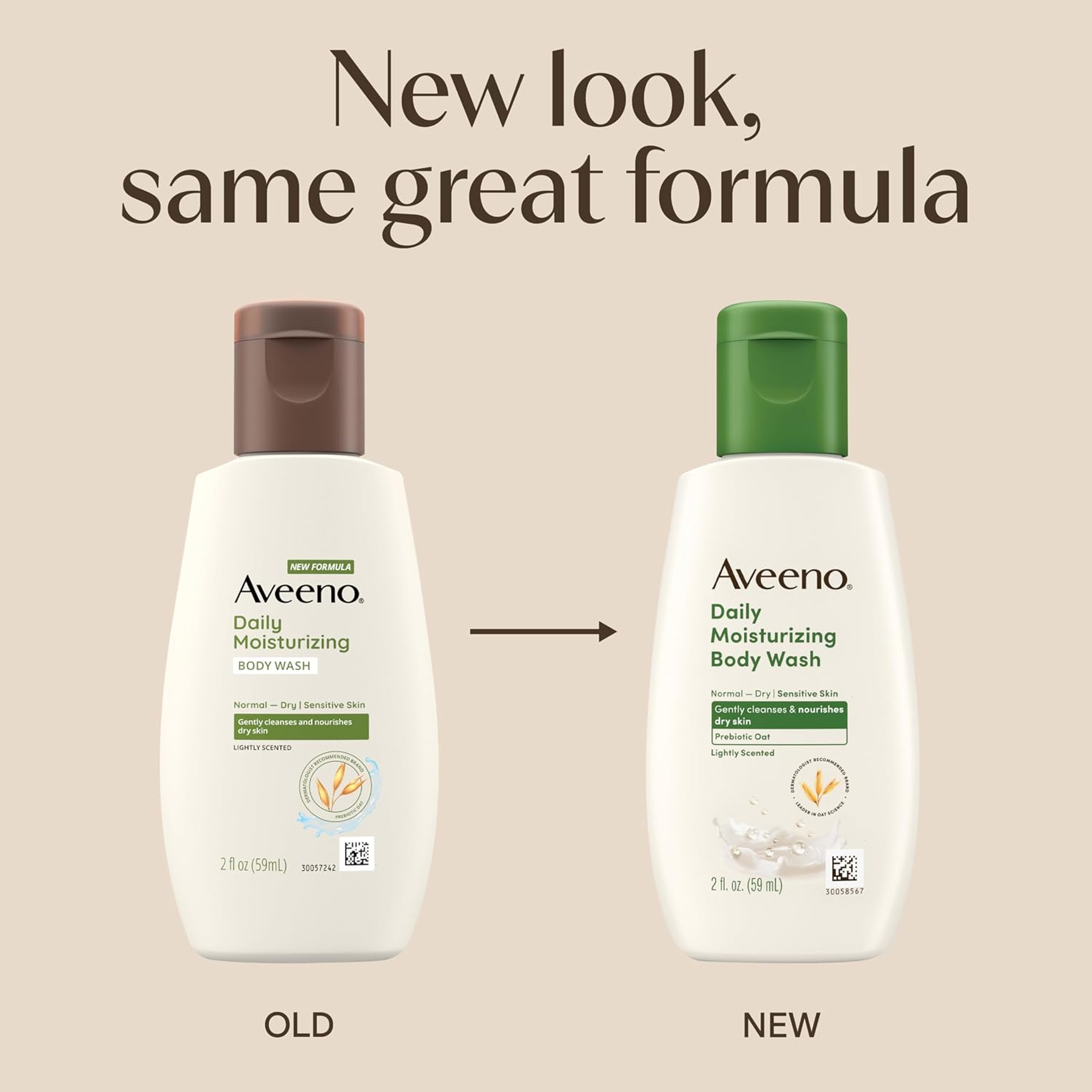 Aveeno Daily Moisturizing Oat Body Wash 2 fl.oz - Sensitive Formula for Normal to Dry Skin 2