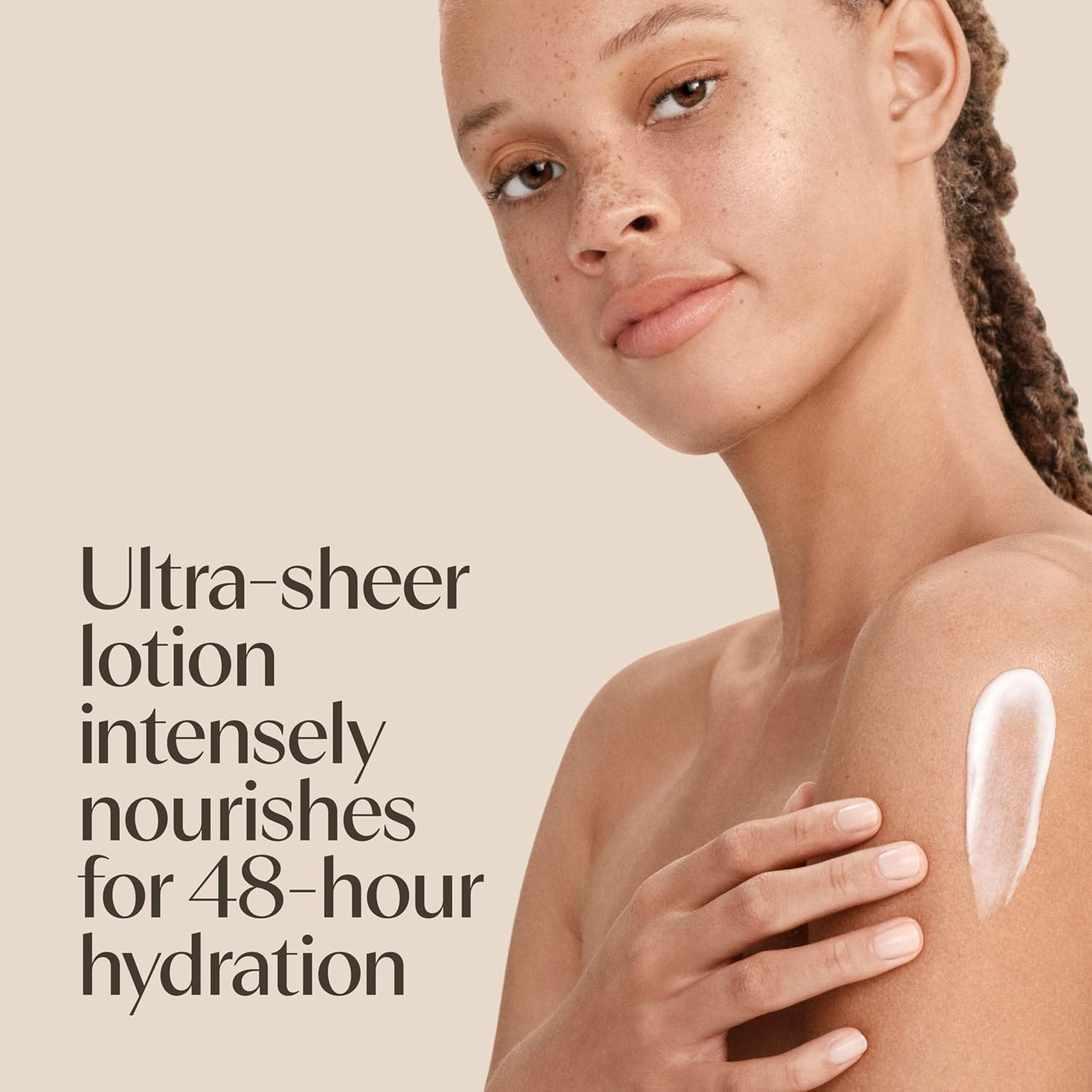 Aveeno Daily Moisturizing Sheer Hydration Lotion 18 fl.oz - Fragrance-Free Lotion with Prebiotic Oat for Dry Skin 3