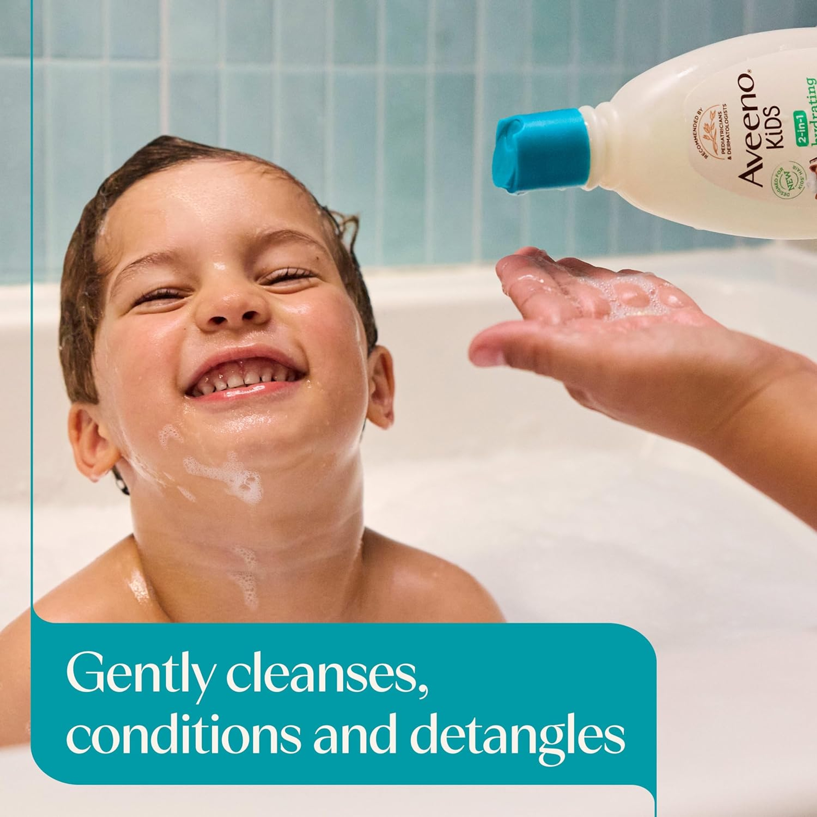 Aveeno Kids Hydrating Shampoo & Conditioner 12 fl.oz - Gently Cleans, Conditions & Detangles for Sensitive Skin & Scalp 2